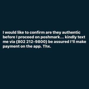 Meet your Posher, F I'm interested in your item I just liked text me: 8022129800